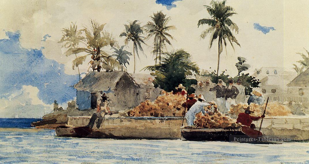 Nassau réalisme marin peintre Winslow Homer Peintures à l'huile
